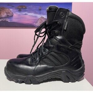New Bates GX-8 Gore-Tex Boots 8 Black Leather Side Zip Tactical Police Military